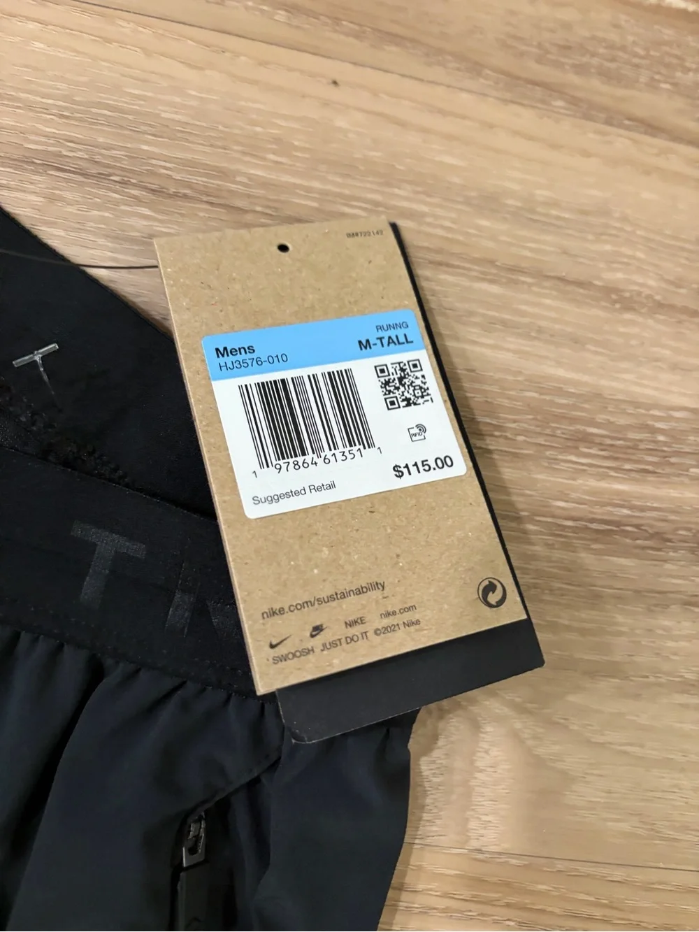 Nike men’s trail dawn range dri fit running pants size M nwt